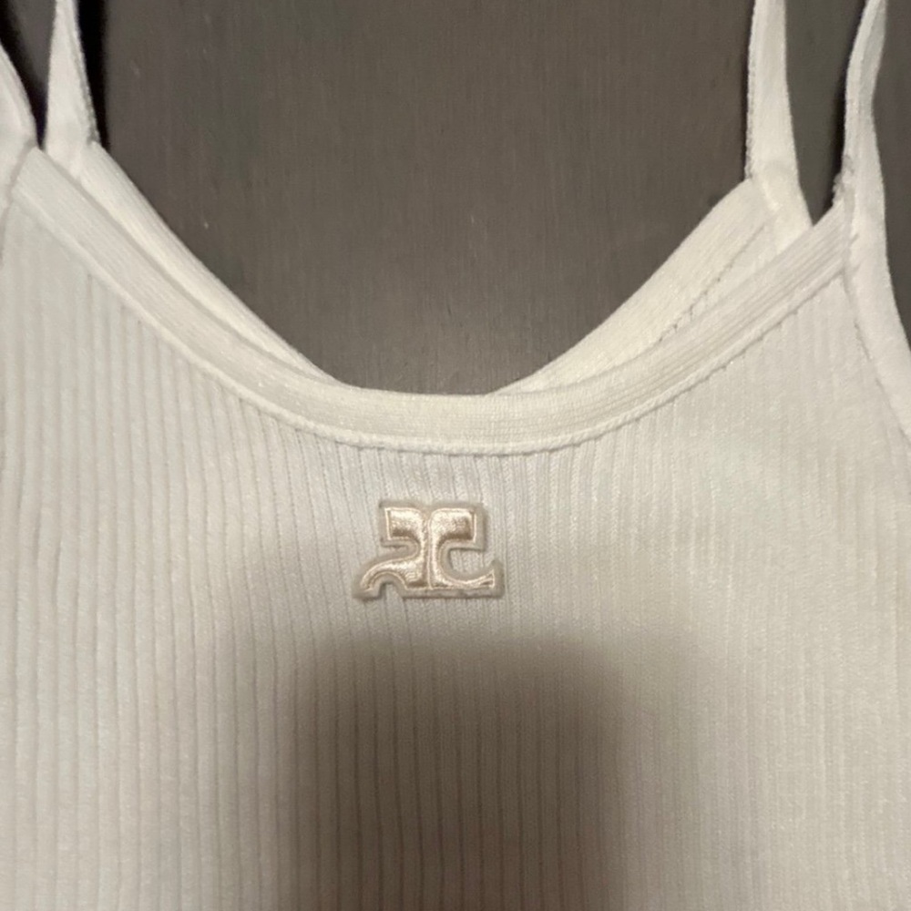 Courreges tank 
Super cute embellished 
Excellent condition